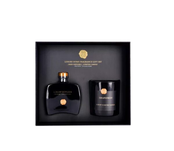 Luxury Home Fragrance Gift Set-Candle & diffuser